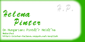 helena pinter business card
